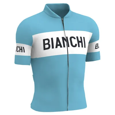 Fahrradtrikots kurzarm Santini Bianchi Retro 2025 (Bild 6)