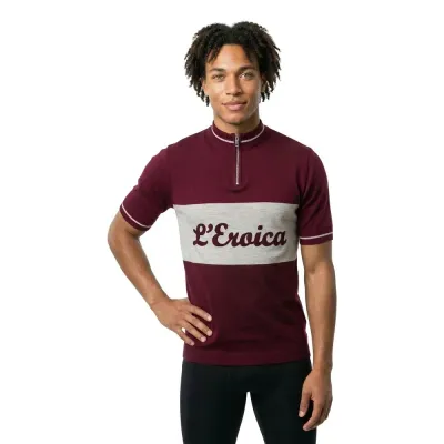 Fahrradtrikots kurzarm Santini Eroica Official Wool 0 (Bild 3)
