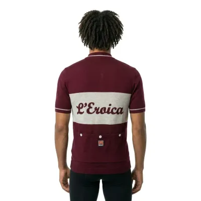 Fahrradtrikots kurzarm Santini Eroica Official Wool 0 (Bild 4)