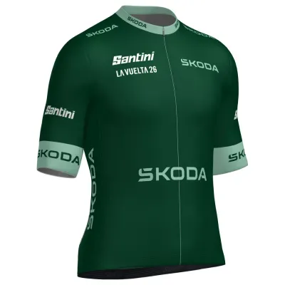 Fahrradtrikots kurzarm Santini La Vuelta Green 2026 (Bild 7)