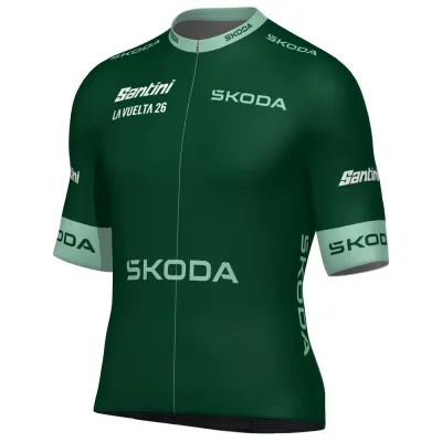 Fahrradtrikots kurzarm Santini La Vuelta Green 2026 (Bild 8)
