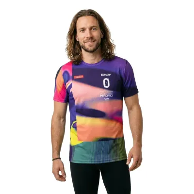 Fahrrad T-Shirt Santini La Vuelta Madrid 2024 0 (Bild 3)