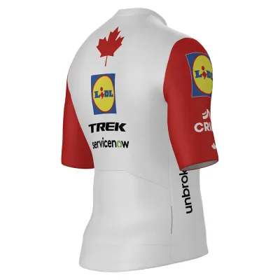 Fahrradtrikots kurzarm Santini Lidl Trek Canadian National Champion 2026 (Bild 8)