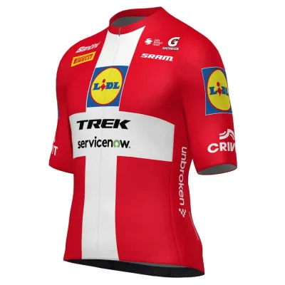 Fahrradtrikots kurzarm Santini LIDL Trek Denmark National Champion (Bild 3)