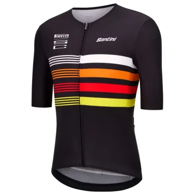 Fahrradtrikots kurzarm Santini Pirelli Tape (Bild 3)