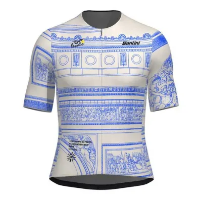 Fahrradtrikots kurzarm Santini TDF Arrivée Arc De Triomphe 2025 (Bild 5)