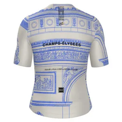 Fahrradtrikots kurzarm Santini TDF Arrivée Arc De Triomphe 2025 (Bild 6)