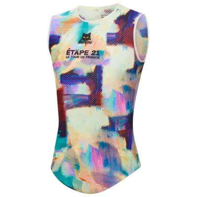 Fahrrad Unterhemd Santini TDF Arrivée Montmartre Baselayer 2026 (Bild 3)