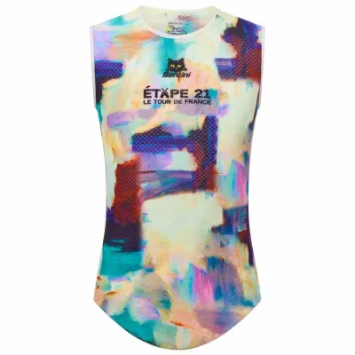 Fahrrad Unterhemd Santini TDF Arrivée Montmartre Baselayer 2026 (Bild 4)