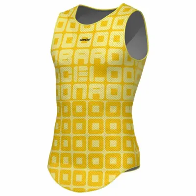 Fahrrad Unterhemd Santini TDF Grand Départ Barcelone Baselayer 2026 (Bild 3)