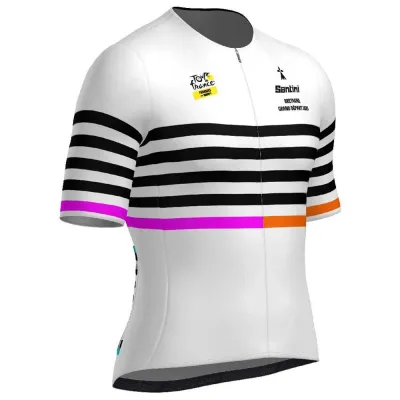 Fahrradtrikots kurzarm Santini TDFFAZ Grand Départ Bretagne 2025 (Bild 7)