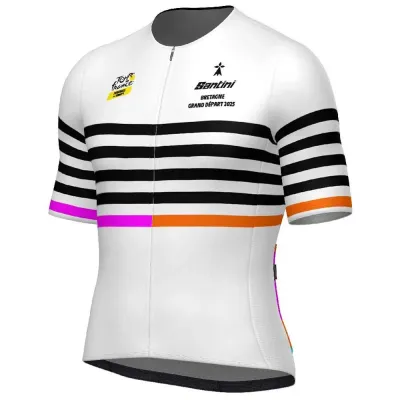 Fahrradtrikots kurzarm Santini TDFFAZ Grand Départ Bretagne 2025 (Bild 8)
