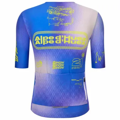 Fahrradtrikots kurzarm Santini Tour De France Alpe D´Huez (Bild 5)