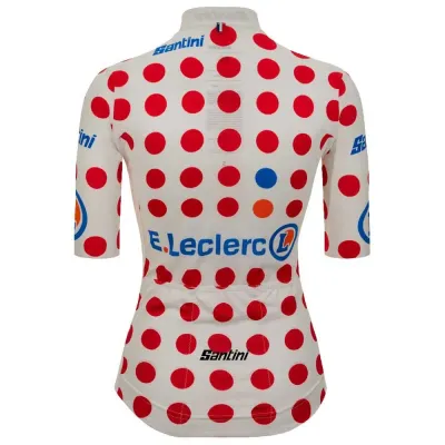 Fahrradtrikots kurzarm Santini Tour De France Avec Zwift Polka Dot 2025 (Bild 4)