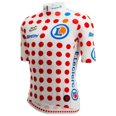 Fahrradtrikots kurzarm Santini Tour De France Polka Dot 2025 (Bild 6)