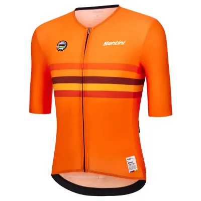 Fahrradtrikots kurzarm Santini UCI World Champion Netherlands 2025 (Bild 6)