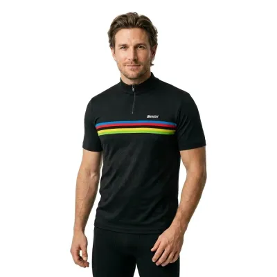 Fahrrad T-Shirt Santini UCI World Champion Poloshirt 0 (Bild 3)