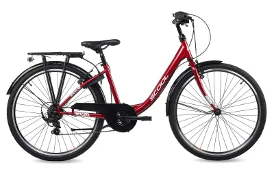 Jugendfahrrad 26 Zoll S´cool chiX 26-K6 2026 | 26 Zoll | Tiefeinsteiger | 38 cm | Red/White (Bild 1)
