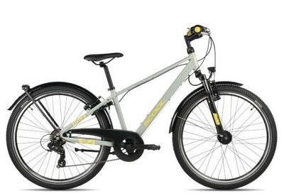 Jugendfahrrad 26 Zoll S´cool troX Pro 26-K7 2026 | 26 Zoll | Diamant | 35 cm | pebble grey/yellow (Bild 5)