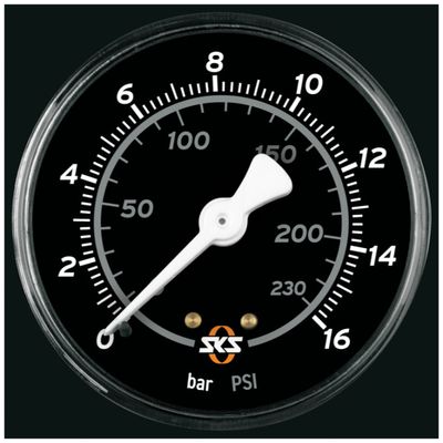 Sonstige Fahrradpumpen SKS Germany PRESSURE GAUGE 63 MM 2023 (Bild 1)