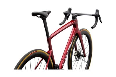 Allround-Rennrad Specialized S-Works Tarmac SL9 SRAM RED AXS 2026 | 28 Zoll | Diamant | 52 CM | Gloss Ruby Metallic / White Silver Metallic (Bild 5)