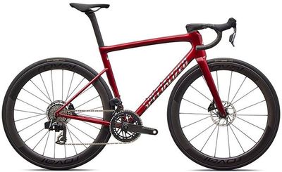 Aero Rennrad Specialized Tarmac SL8 Pro AXS 2026 | 28 Zoll | Diamant | 56 cm | Red Sky/Chrome Decal (Bild 1)