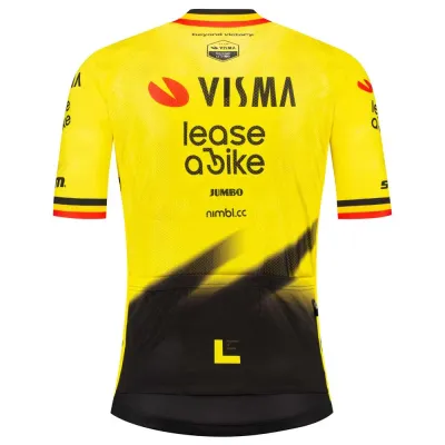 Fahrradtrikots kurzarm Team Visma | Lease a Bike Replica Former Belgian Campion 2026 (Bild 2)