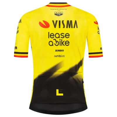 Fahrradtrikots kurzarm Team Visma | Lease a Bike Replica Former Belgian Campion 2026 (Bild 2)