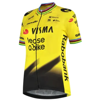 Fahrradtrikots kurzarm Team Visma | Lease a Bike Replica Former World Campion 2026 (Bild 6)