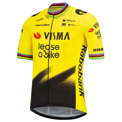 Fahrradtrikots kurzarm Team Visma | Lease a Bike Replica Former World Campion 2026 (Bild 3)