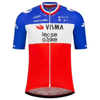 Fahrradtrikots kurzarm Team Visma | Lease a Bike Team Visma Lease A Bike Replica French Campion 2026 (Bild 4)
