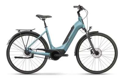 E-Stadtrad Winora Tria R8 2026 | 500 Wh | 28 Zoll | Tiefeinsteiger | 46 cm | frosty blue glänzend (Bild 2)