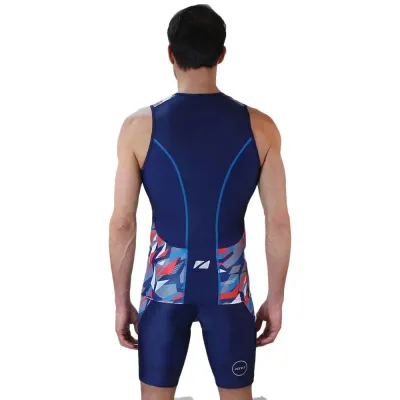 Fahrradtrikots ärmellos Zone3 Activate Plus Zinc Burst Triathlon (Bild 2)