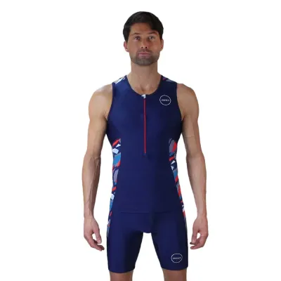 Fahrradtrikots ärmellos Zone3 Activate Plus Zinc Burst Triathlon (Bild 3)