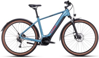Cube E-Bike Tourenrad Cube Nuride Hybrid Performance 625 Allroad metalblue 2023