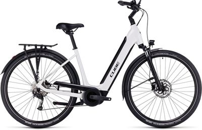 Cube E-Bike Tourenrad Cube Supreme Sport Hybrid ONE 500 white´n´black 2023 | 500 Wh | 28 Zoll | Tiefeinsteiger