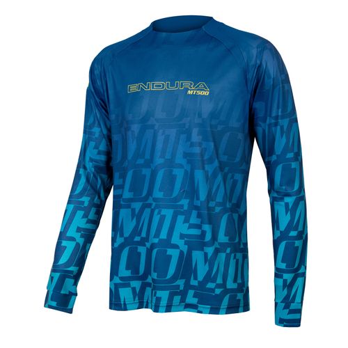 Fahrradtrikots langarm Endura MT500 Druck T-Shirt LTD (langarm) 2023
