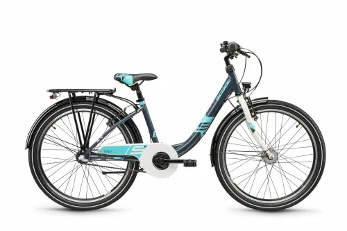 Kinderfahrrad 24 Zoll S´cool Wave steel 2026 | 24 Zoll | Tiefeinsteiger