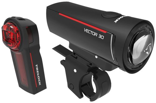 Fahrradlicht Set Trelock LS 300 I-GO® VECTOR 30 LUX / LS 740 VECTOR Set 2023