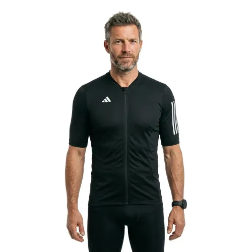 Fahrradtrikots kurzarm Adidas Tempo 3 Stripes