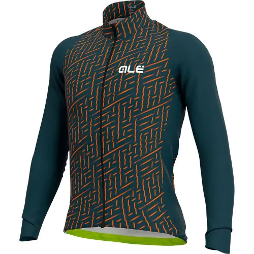 Fahrradtrikots langarm Alé Cycling Green Bolt