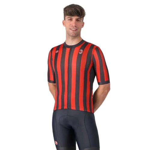 Fahrradtrikots kurzarm Castelli Competizione 3 AC Milan