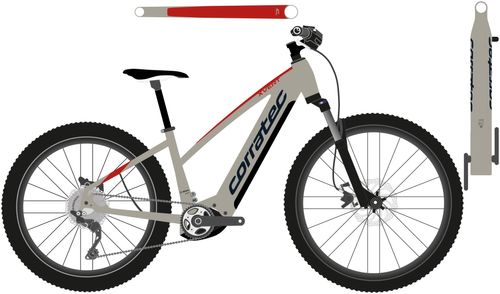 E-Trailbike Corratec E-Power X-Vert Pro 2023 | 750 Wh | 29 Zoll | Trapez