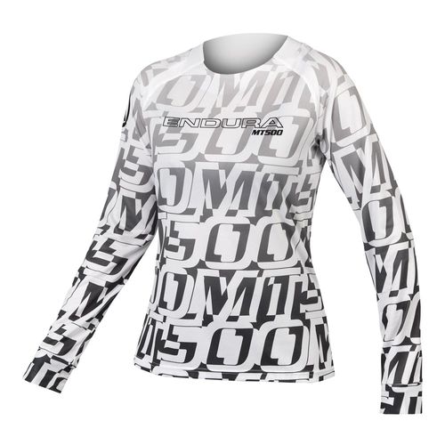 Fahrradtrikots langarm Endura Damen MT500 Print T-Shirt LTD (langarm) 2023