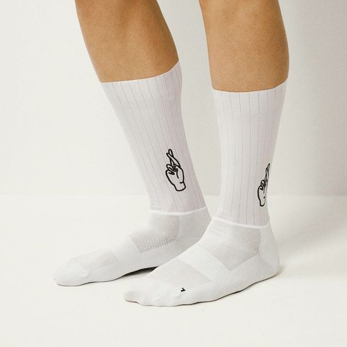 Fahrradsocken FINGERSCROSSED AERO 2.0 LOGO Radsocken 2026