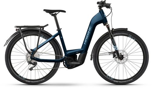 E-Bike Tourenrad Haibike Trekking 8 2023 | 750 Wh | 27,5 Zoll | Tiefeinsteiger