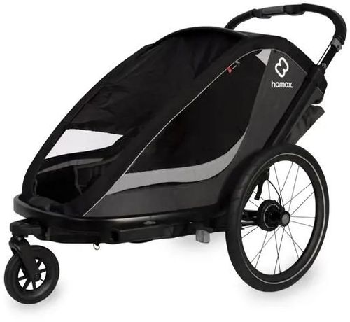 Fahrradanhänger Kinder Hamax Cocoon mit Deichsel und Buggyrad 2025