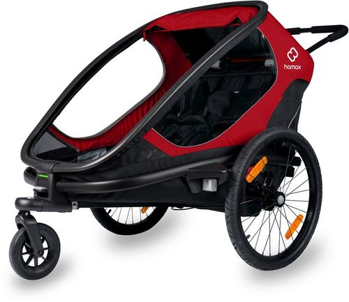 Fahrradanhänger Kinder Hamax Outback mit Deichsel und Buggyrad 2025