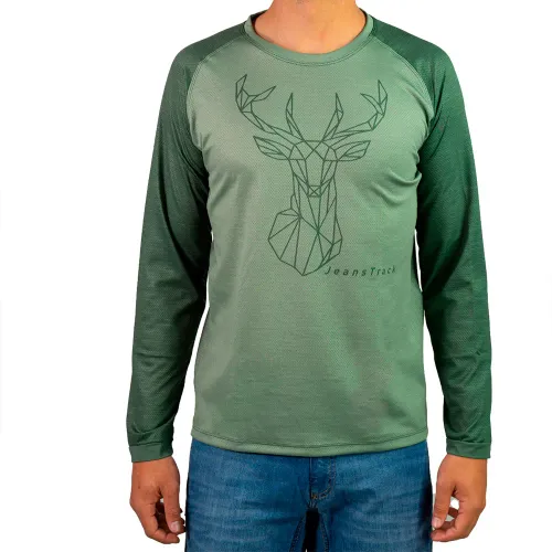 Fahrradtrikots langarm JeansTrack Deer Langarm Enduro Trikot