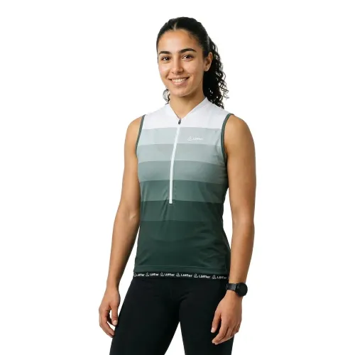 Fahrradtrikots ärmellos Löffler Half Zip Rainbow